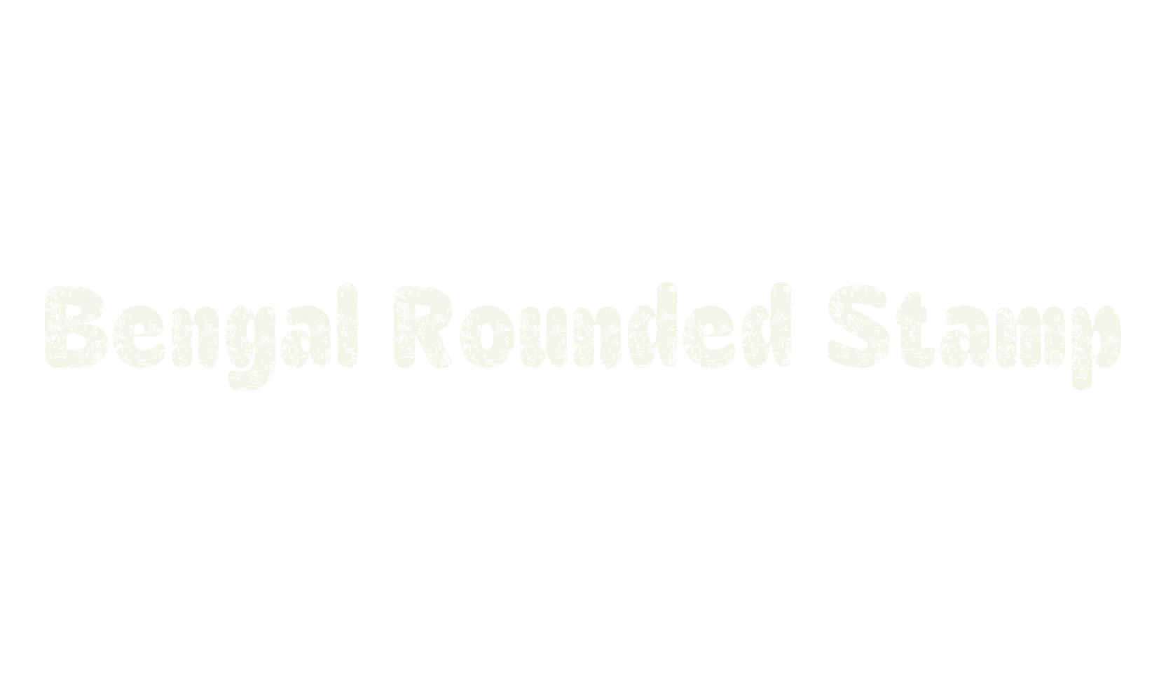 Bengal Rounded Stamp, bold font preview