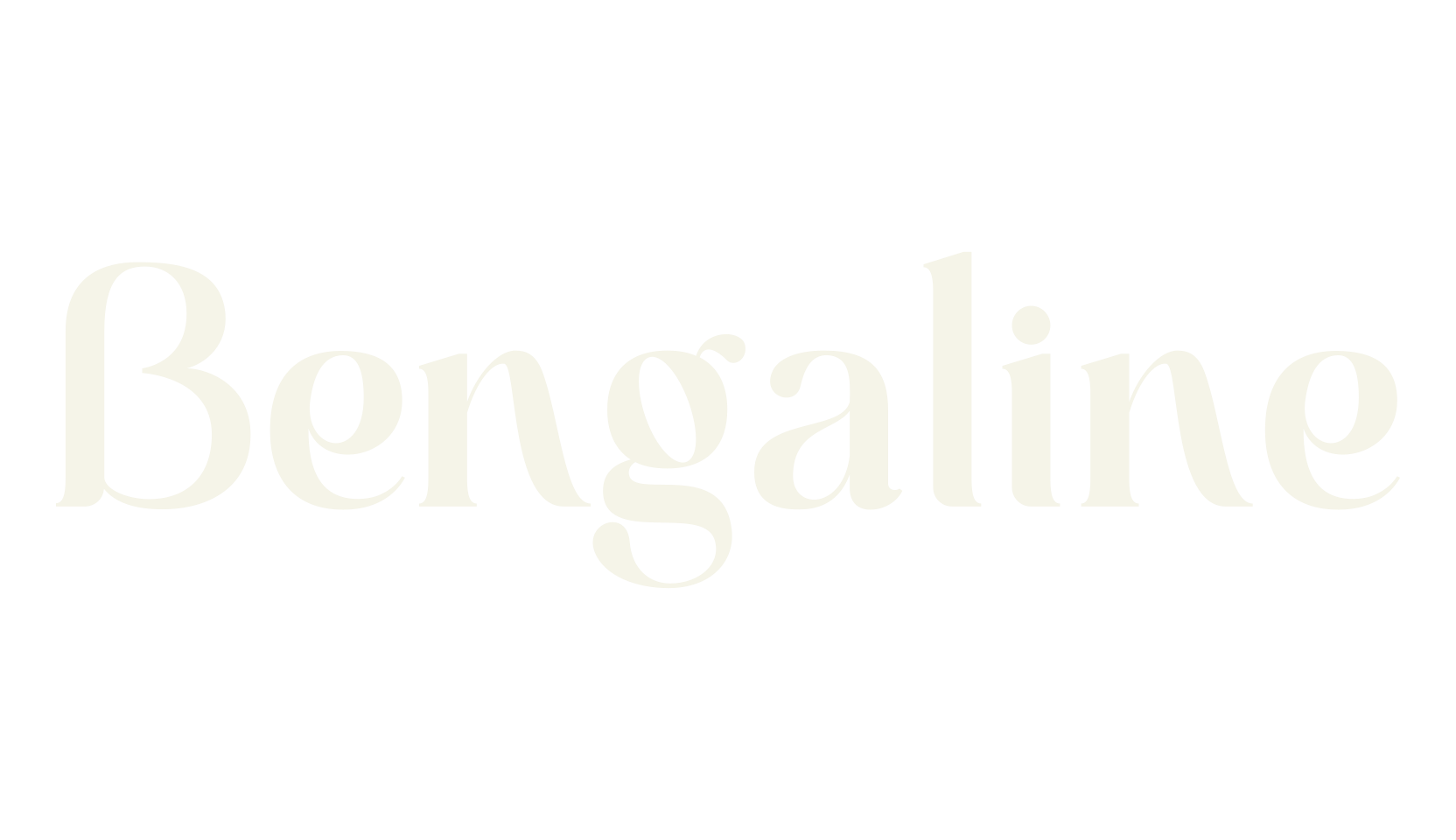 Bengaline, vintage font preview