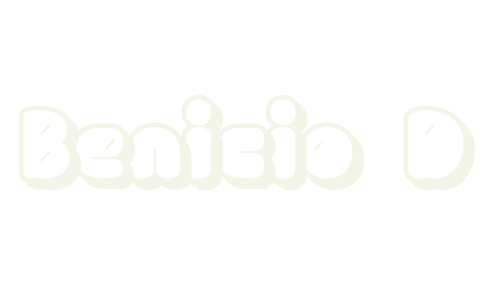 Benicio 3D, 3d font preview