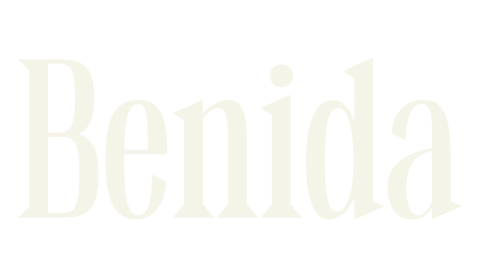 Benida, fancy font preview