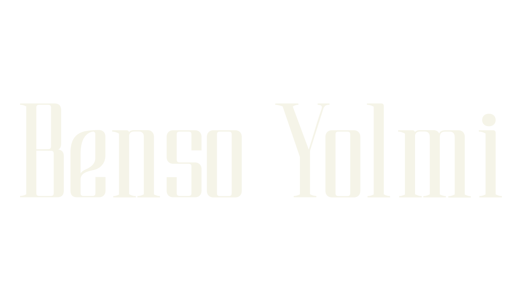Benso Yolmi, vintage font preview