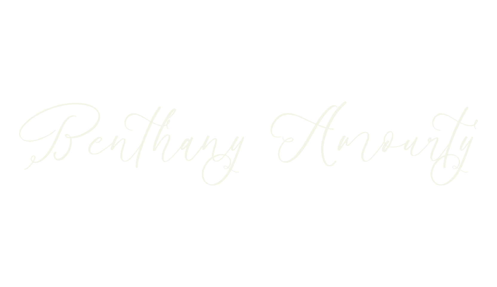 Benthany Amourty, script font preview