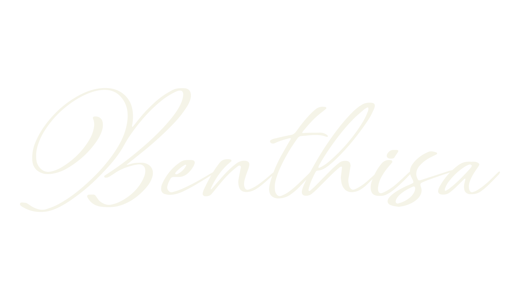 Benthisa, script font preview
