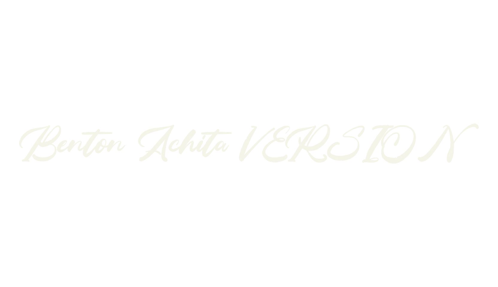 Benton Achita VERSION, script font preview
