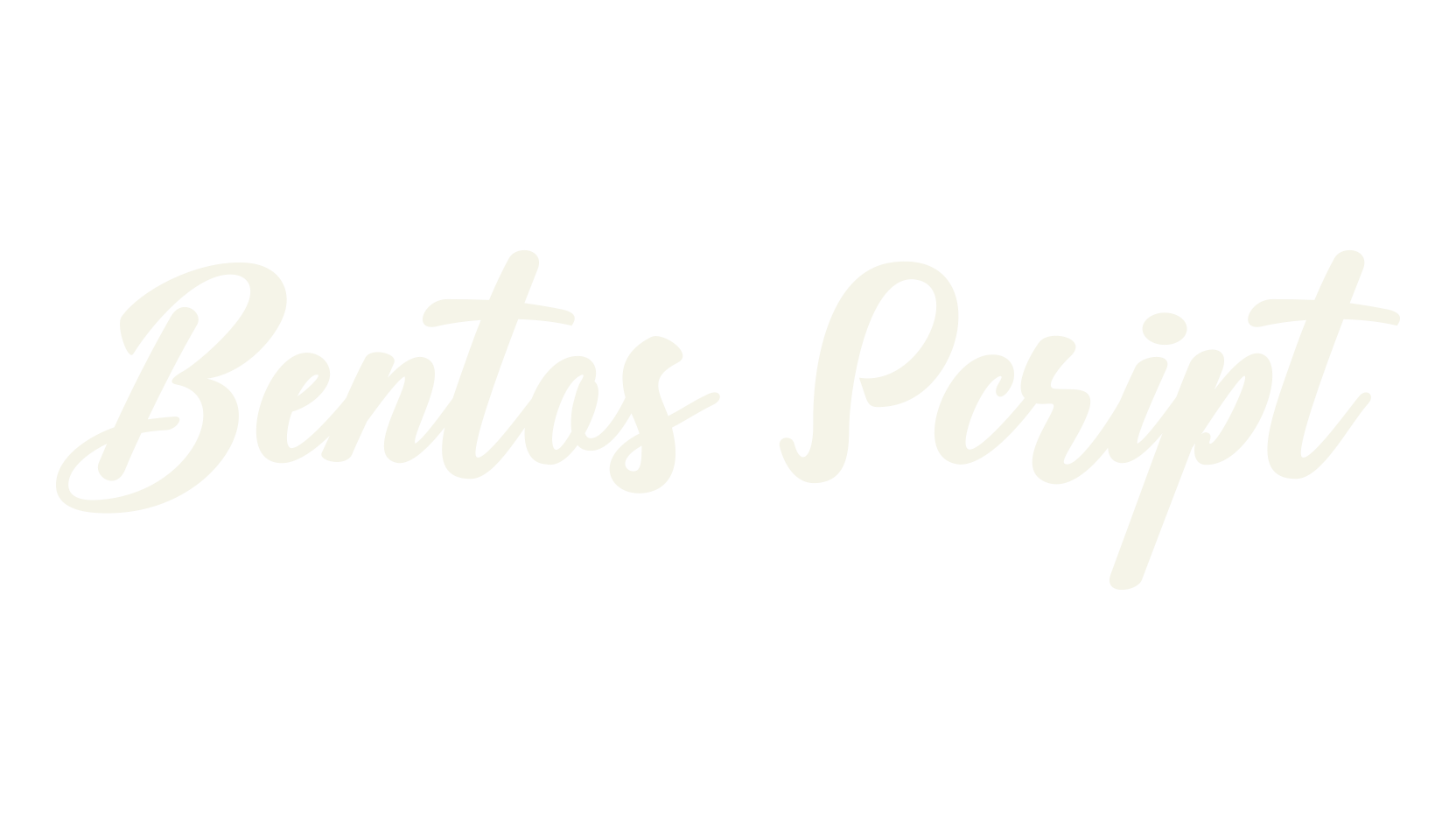 Bentos Script, handwriting font preview