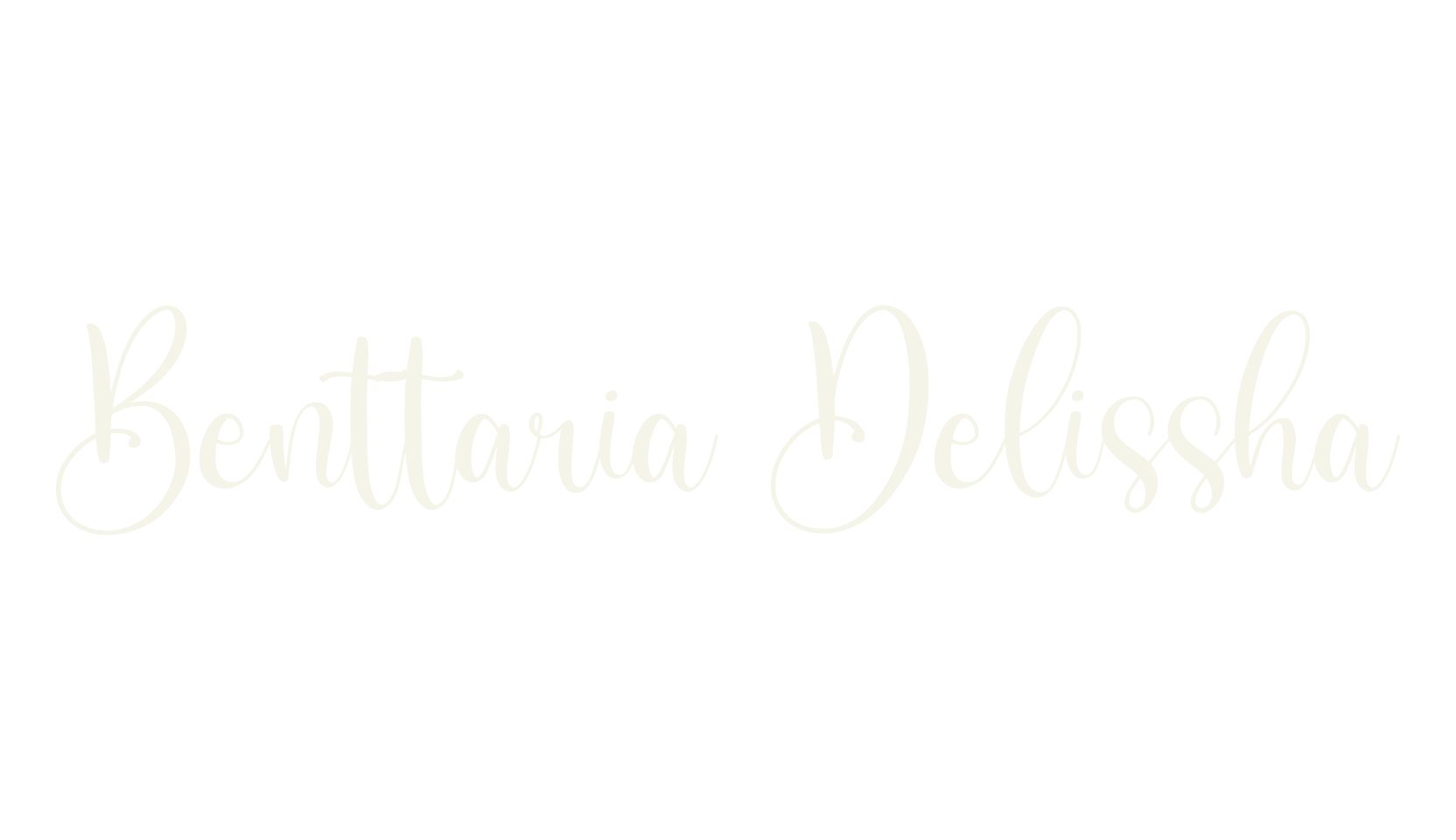 Benttaria Delissha, script font preview