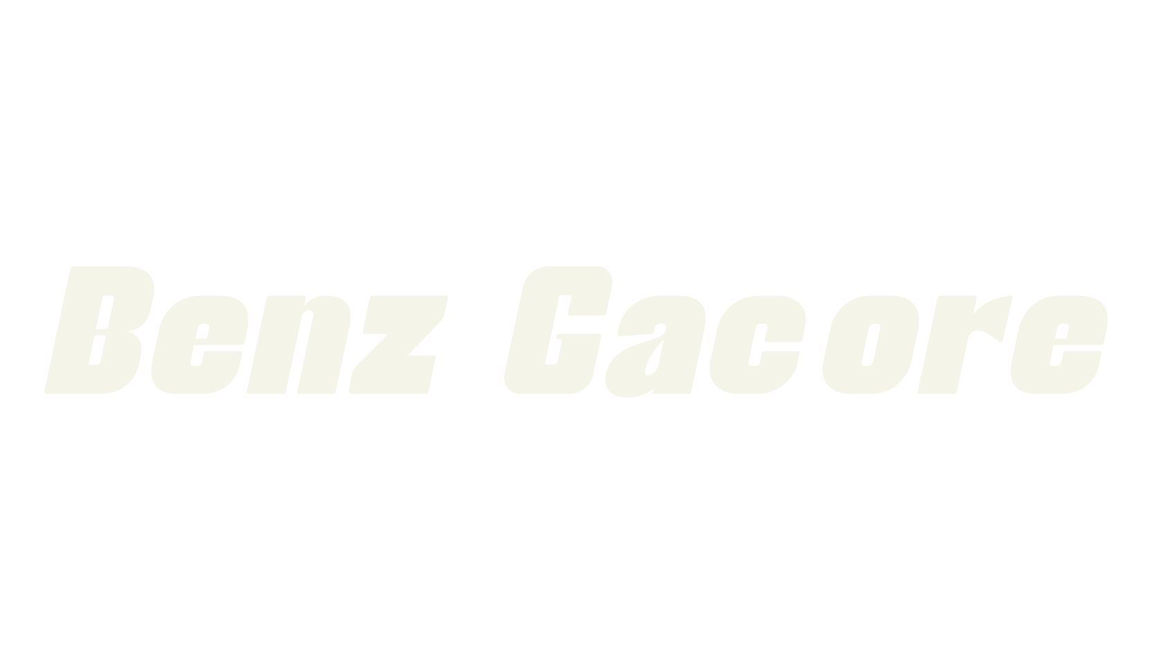 Benz Gacore, sans serif font preview