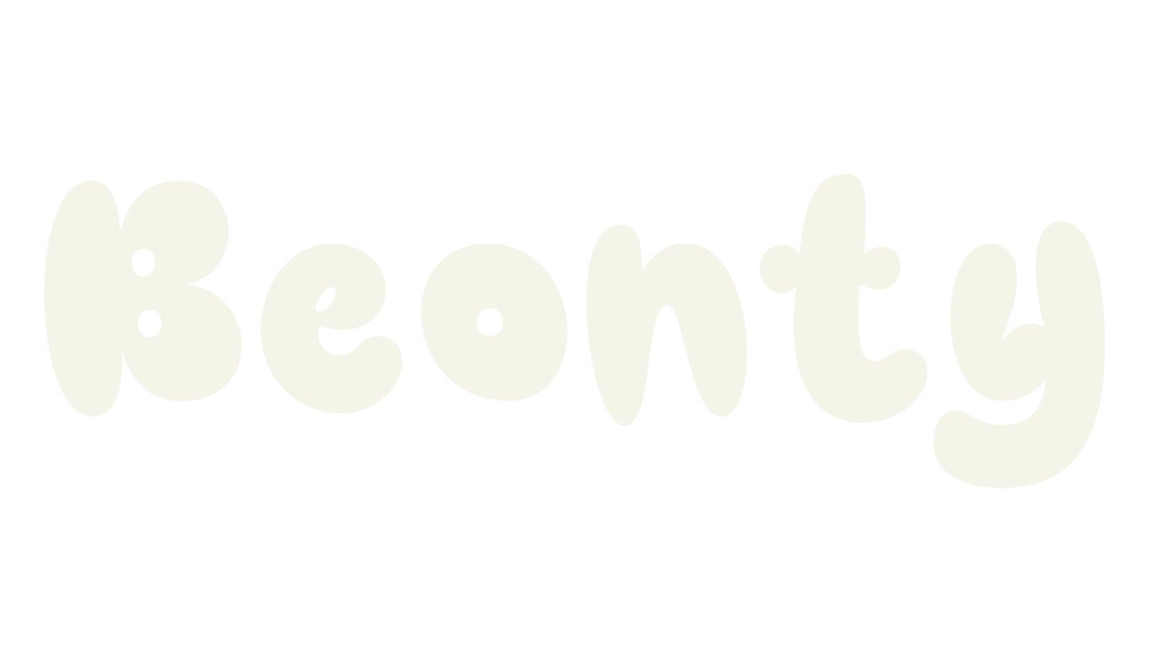 Beonty, bubble font preview