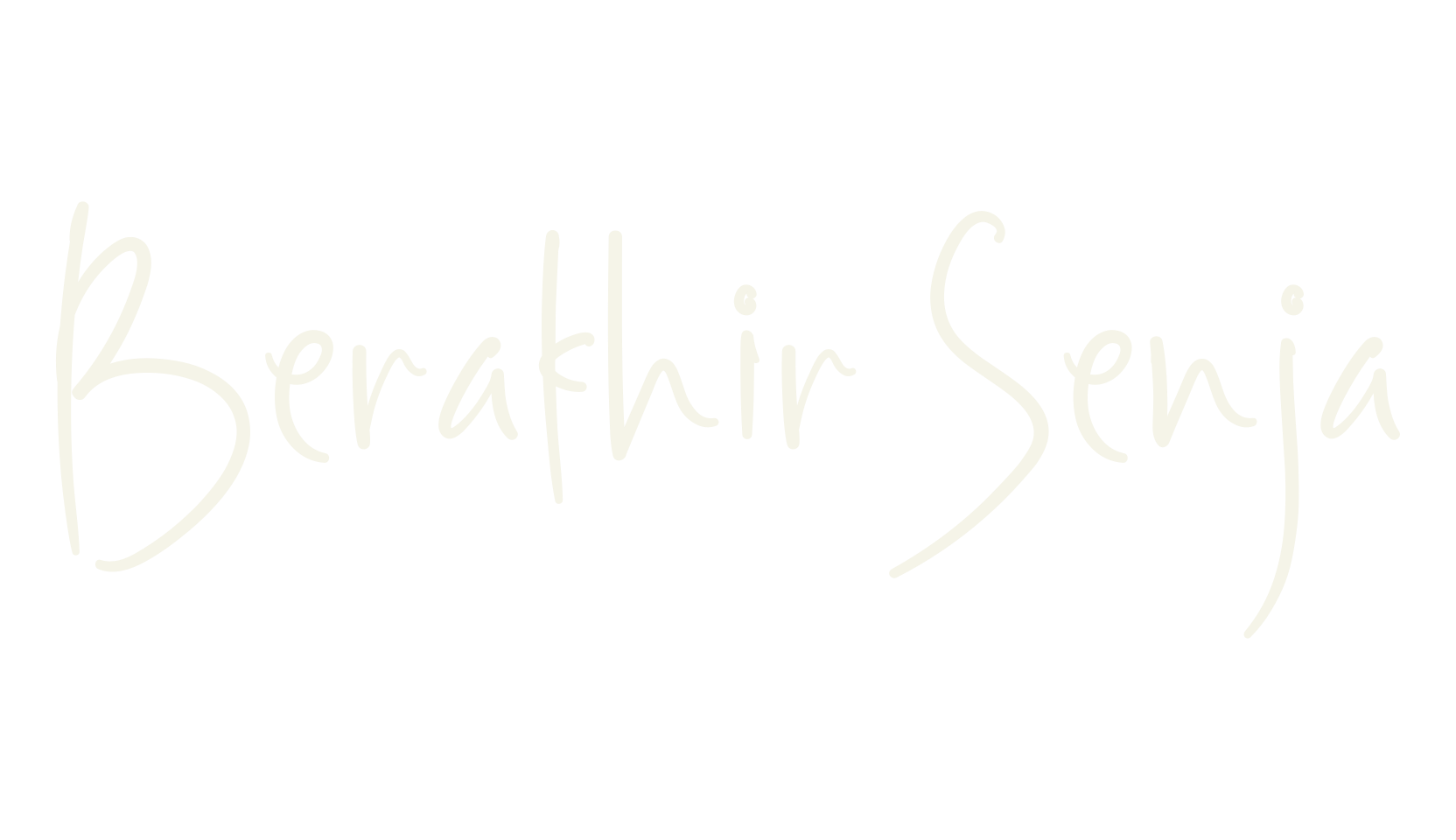 Berakhir Senja, handwriting font preview