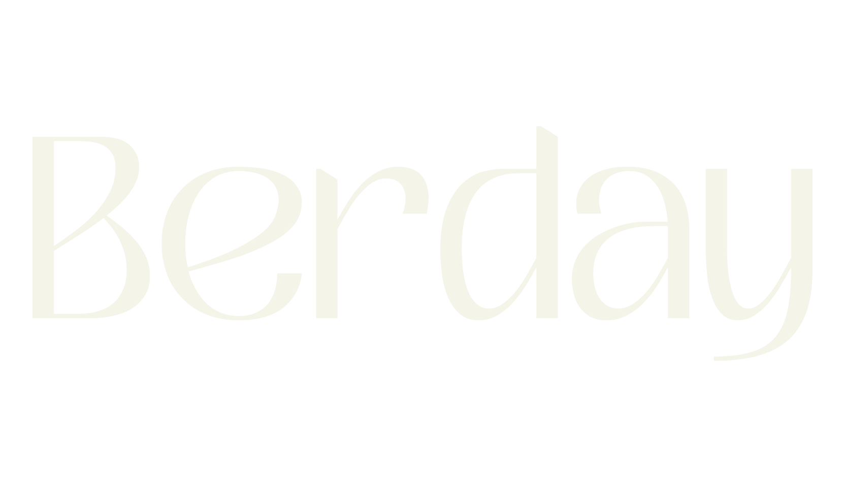 Berday, sans serif font preview