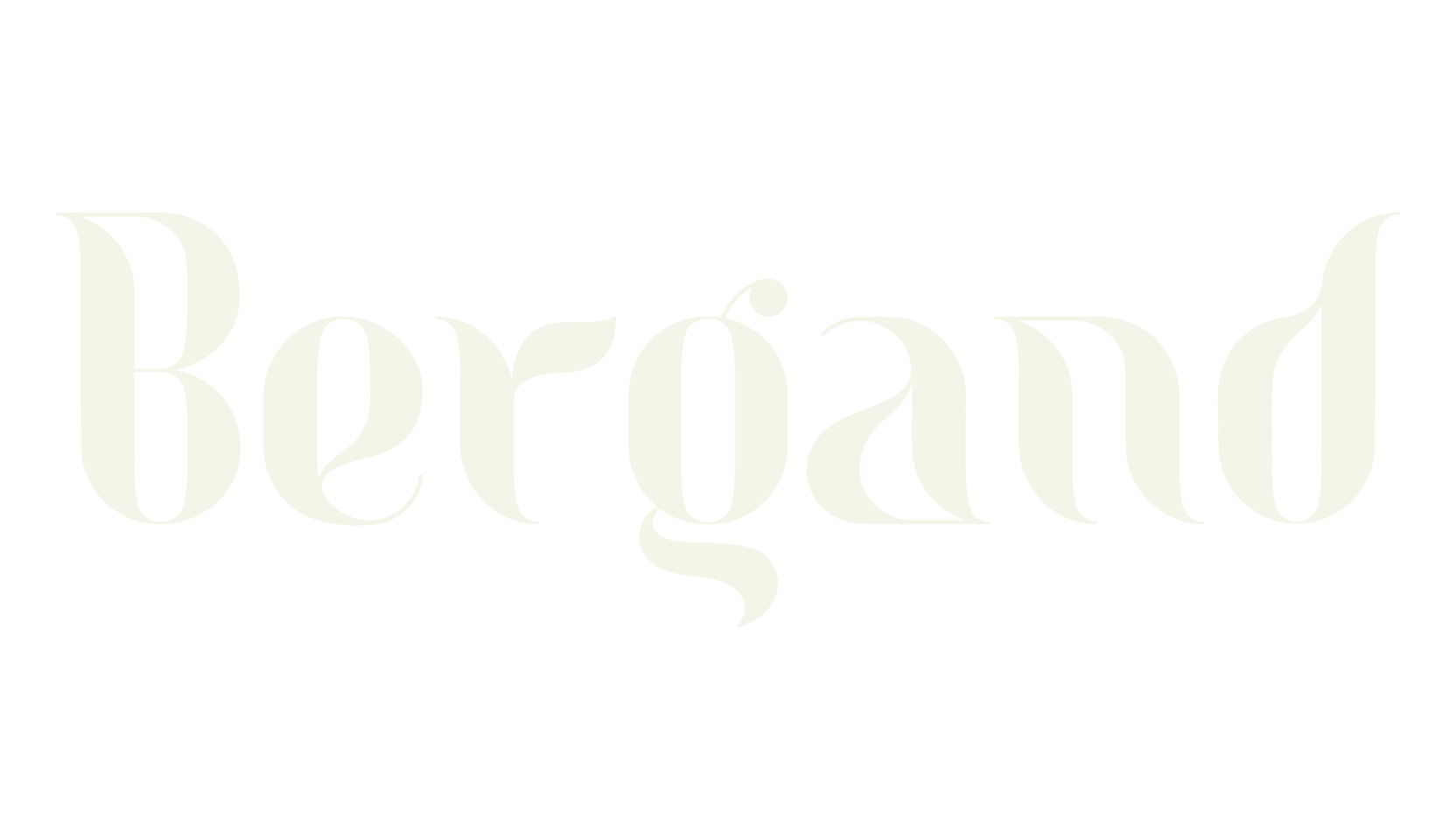Bergand, serif font preview