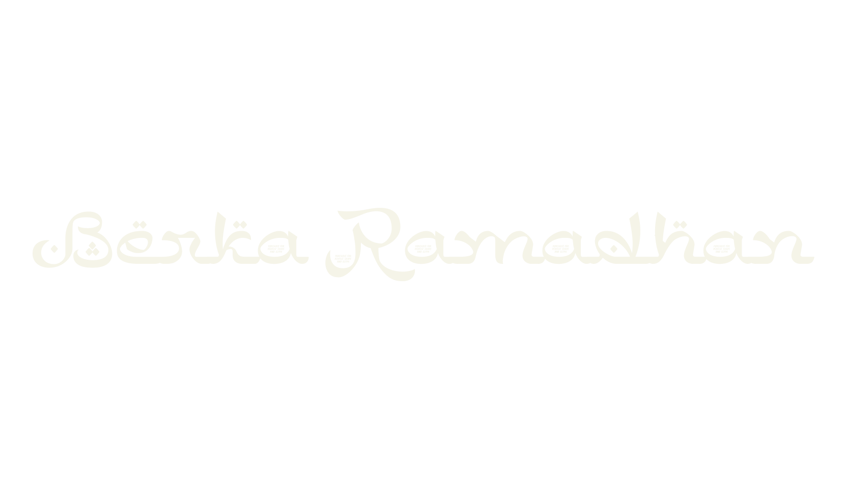 Berka Ramadhan, arabic font preview