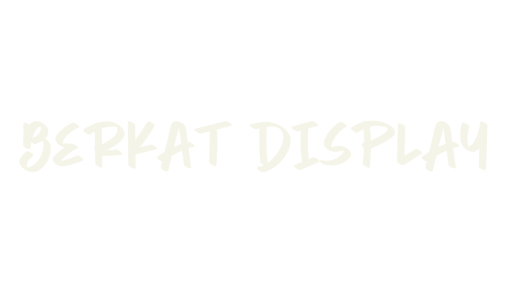 Berkat Display, handwriting font preview
