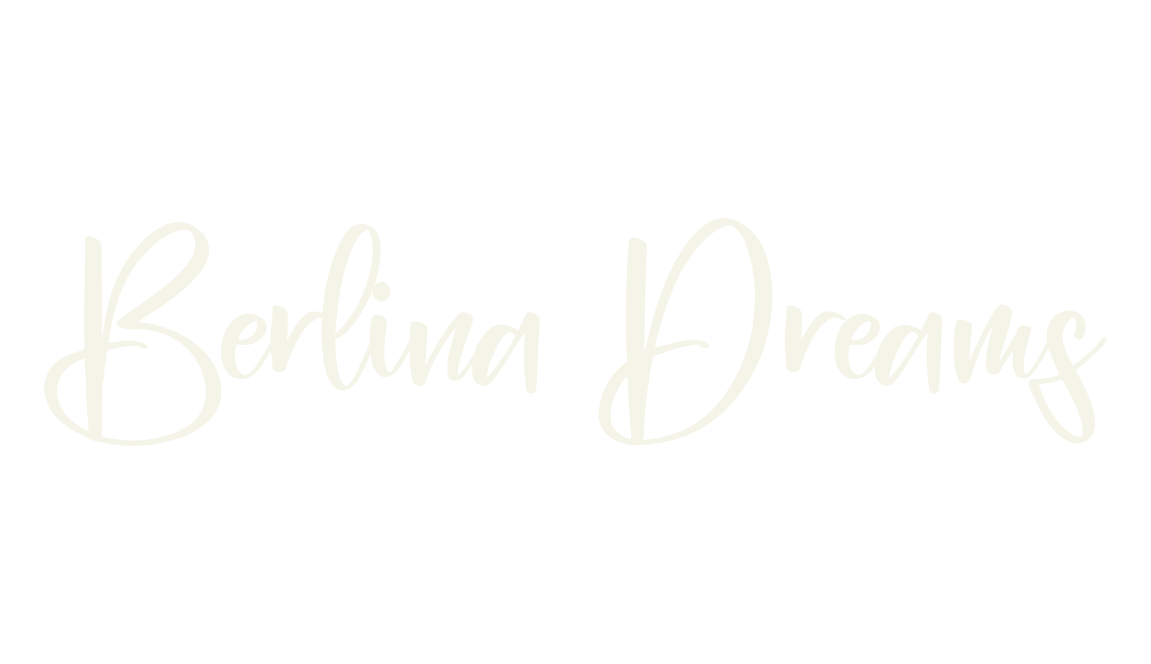 Berlina Dreams, script font preview