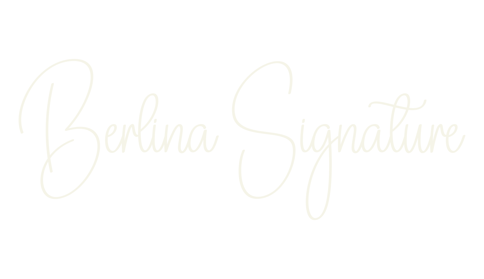 Berlina Signature, fashion script font preview