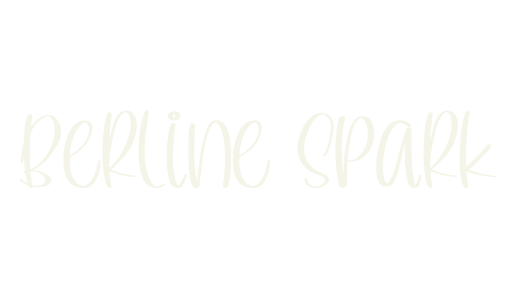 Berline Spark, quirky font preview