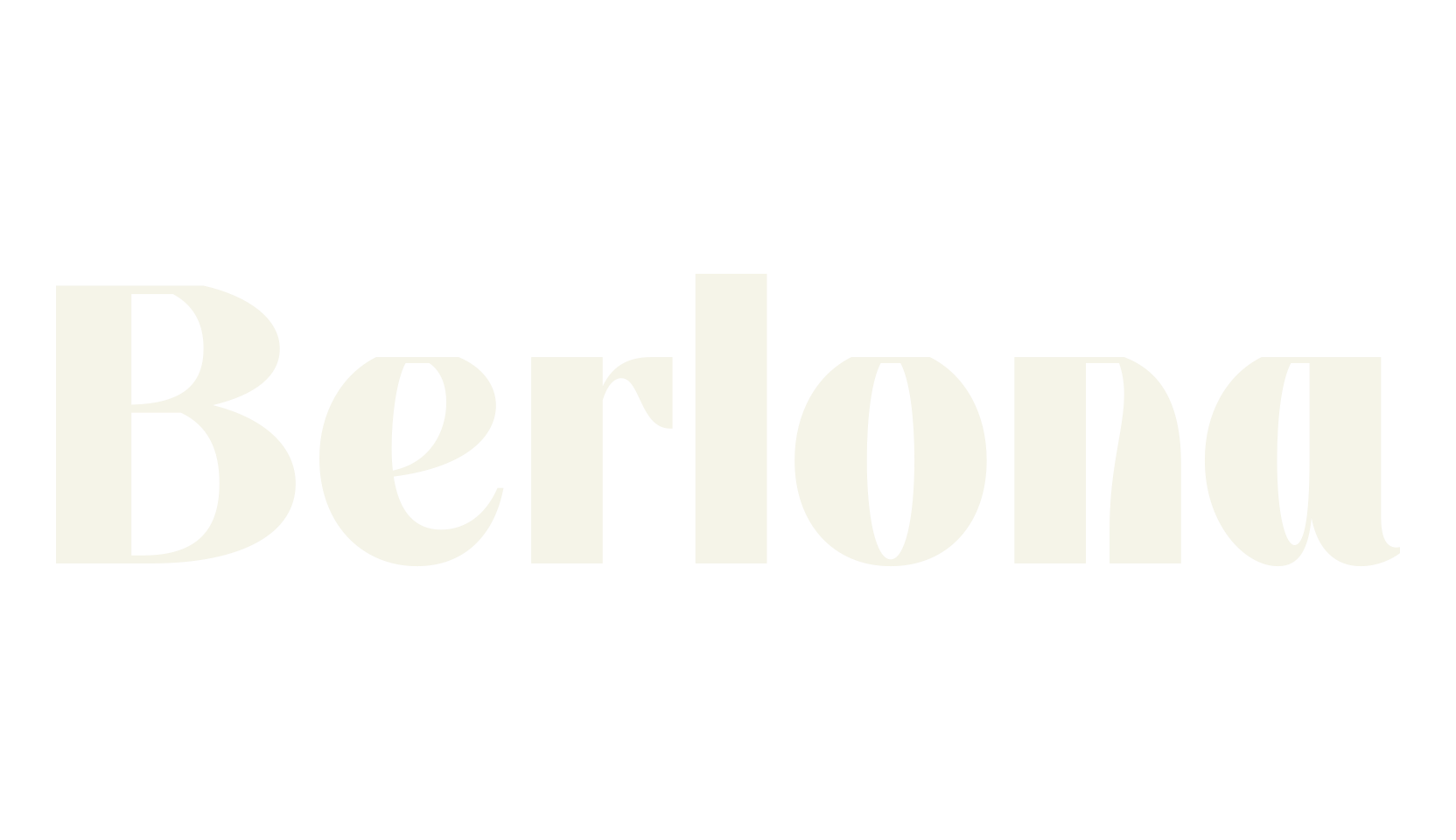Berlona, retro font preview