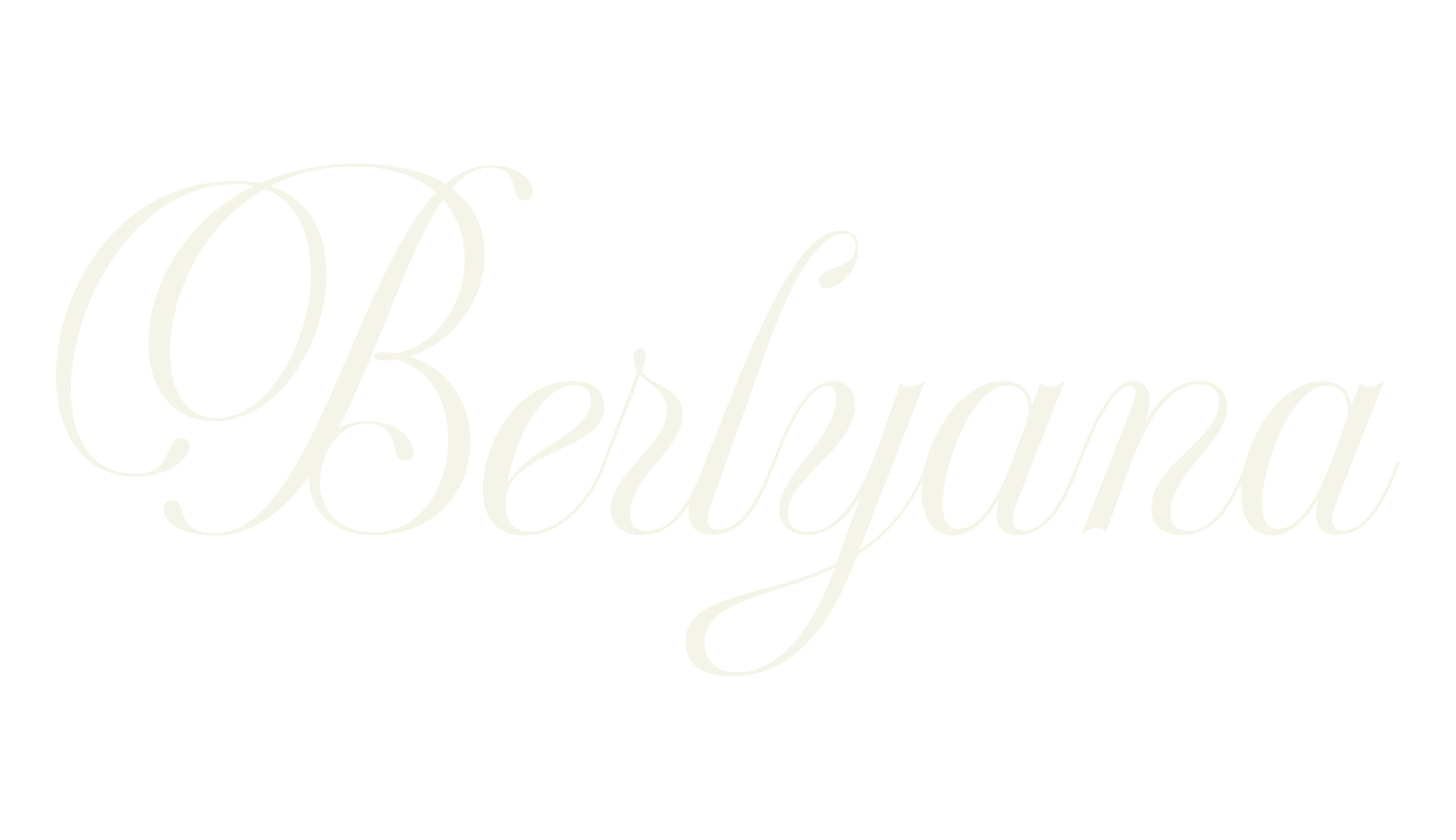 Berlyana, script font preview
