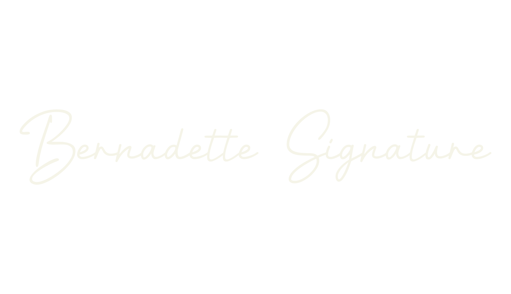 Bernadette Signature, cursive font preview