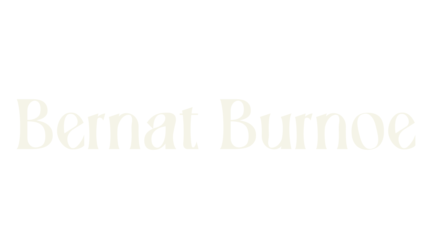 Bernat Burnoe, retro font preview