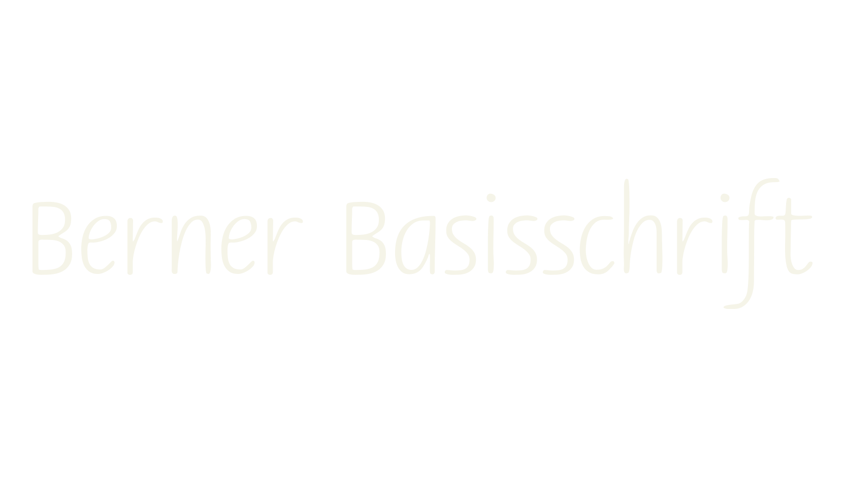 Berner Basisschrift, handwriting font preview