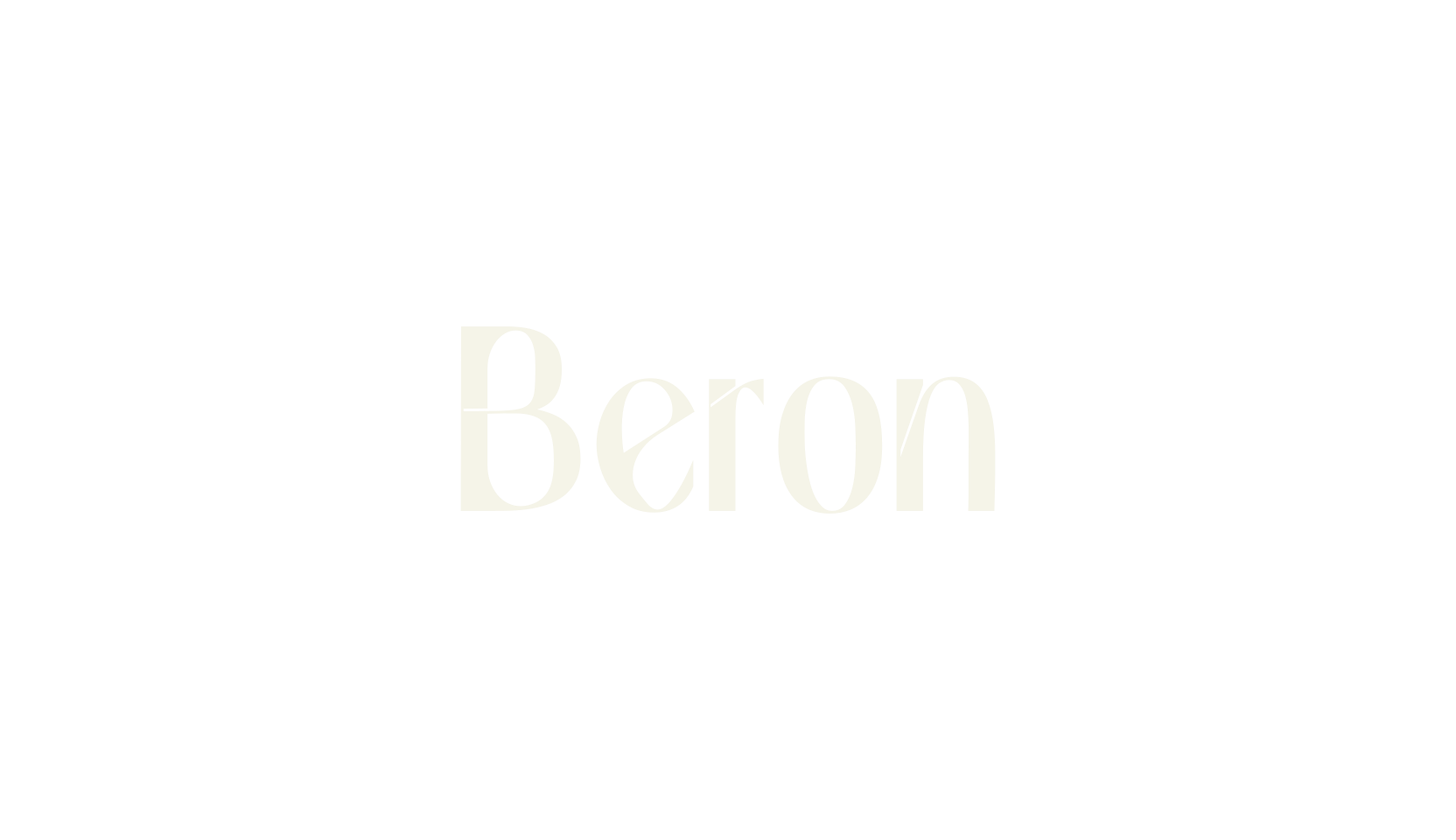 Beron, retro font preview