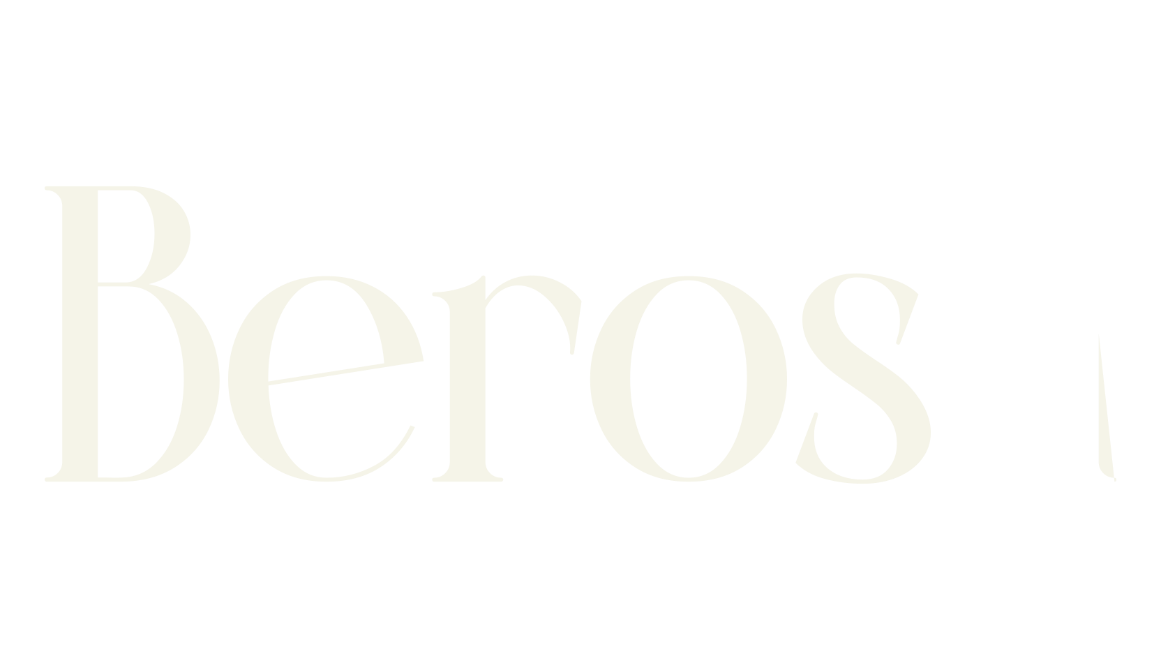Berosh, serif font preview