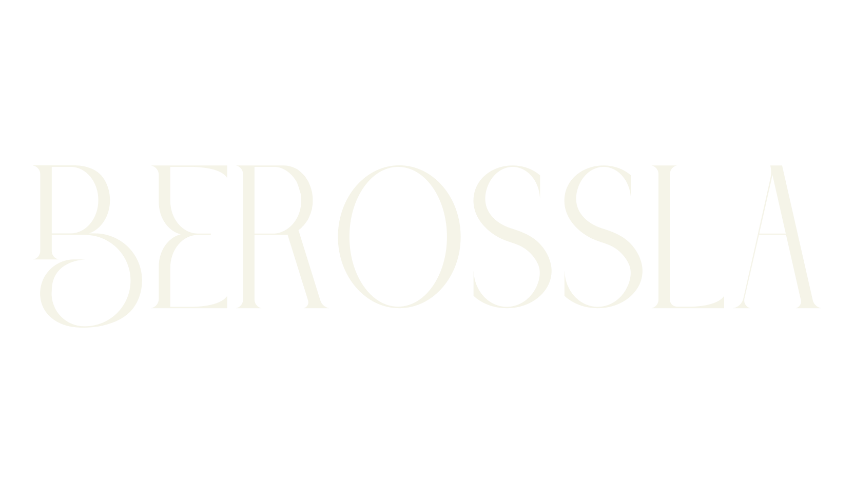 Berossla, all caps font preview