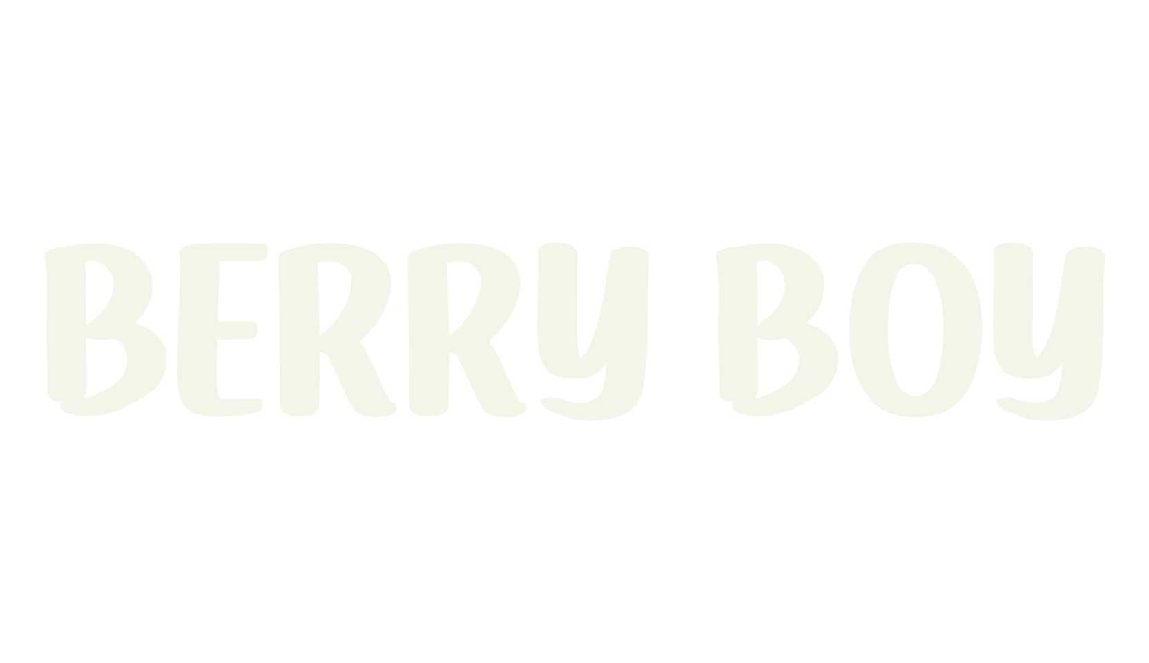 Berry Boy, handwriting font preview