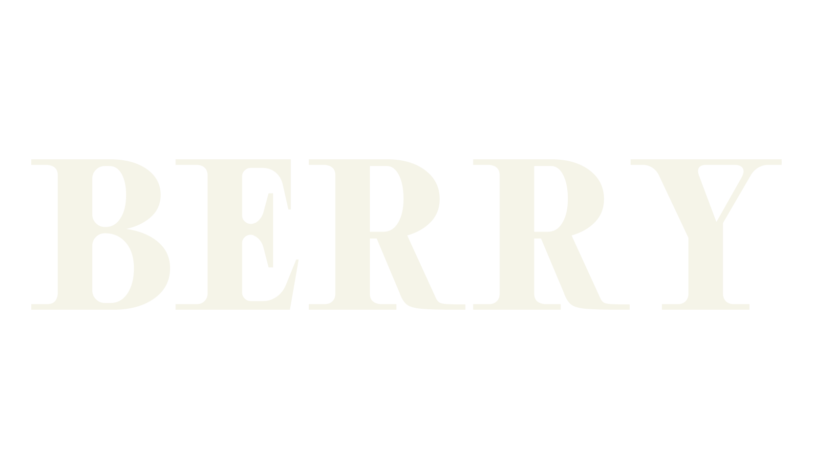 BERRY, tall font preview