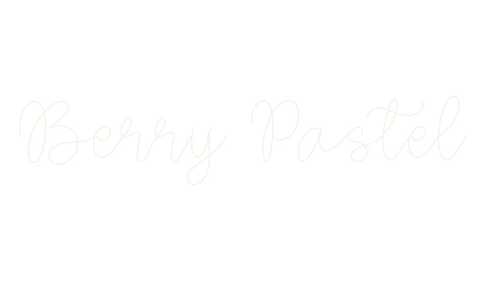 Berry Pastel, fashion script font preview