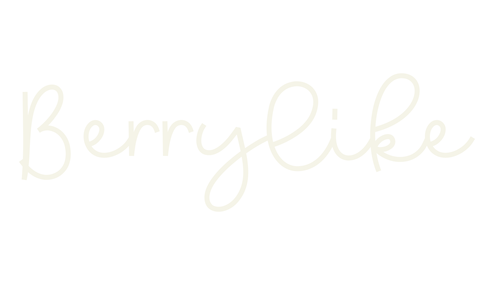 Berrylike, handwriting font preview