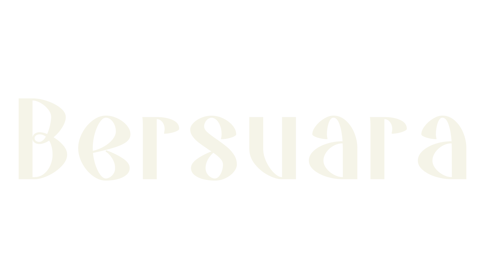Bersuara, bold font preview
