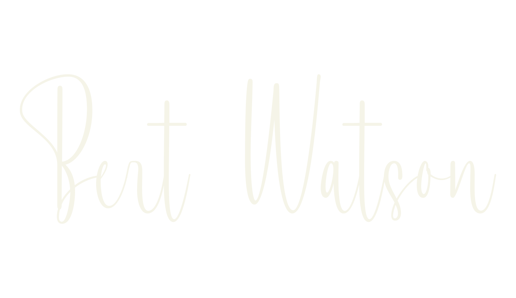 Bert Watson, fashion script font preview