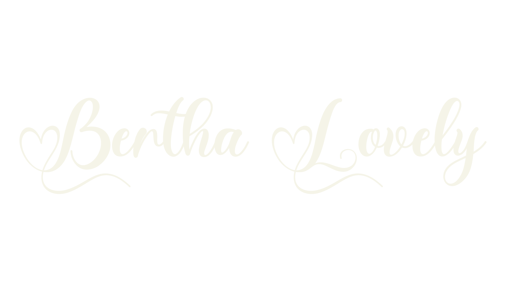 Bertha Lovely, love font preview