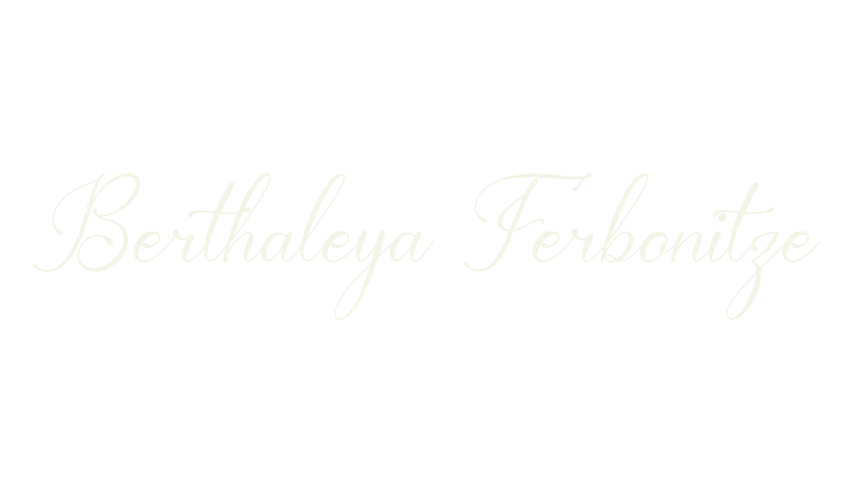 Berthaleya Ferbonitze, artistic font preview