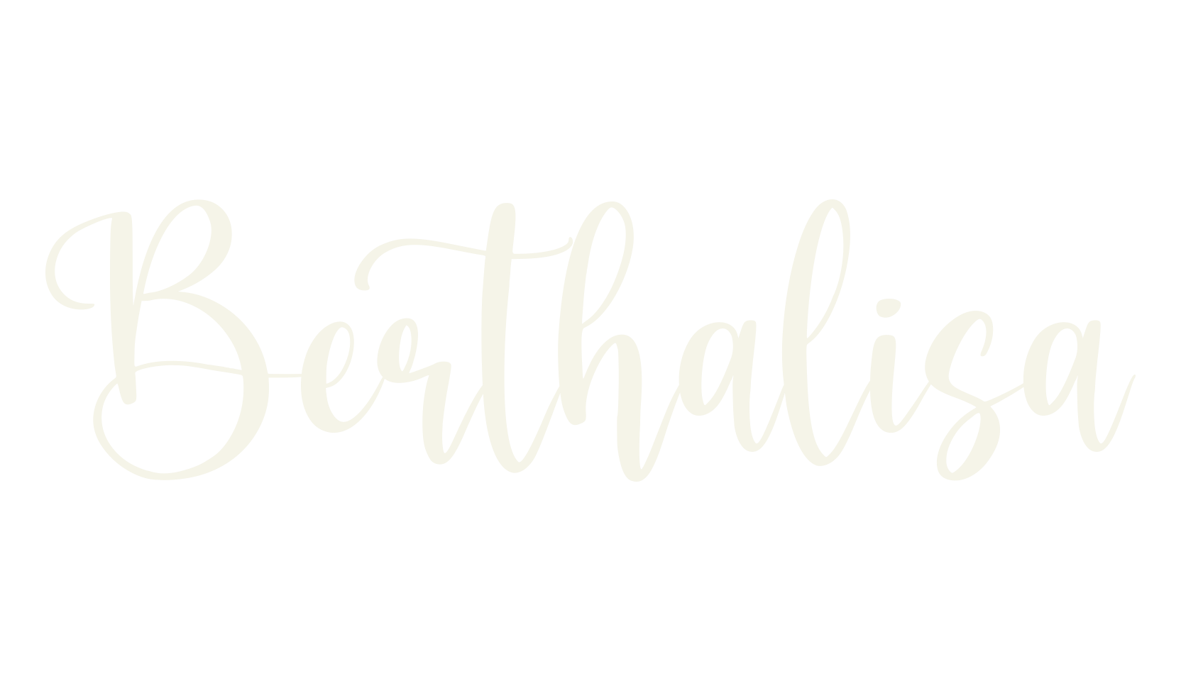 Berthalisa, calligraphy font preview