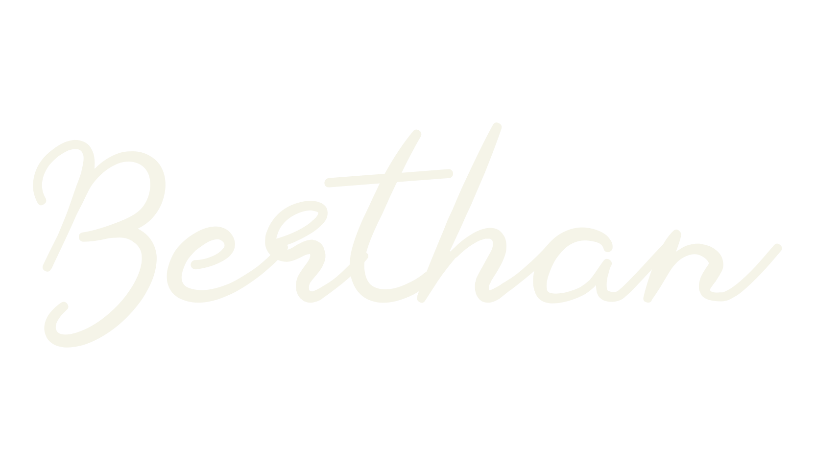 Berthan, script font preview