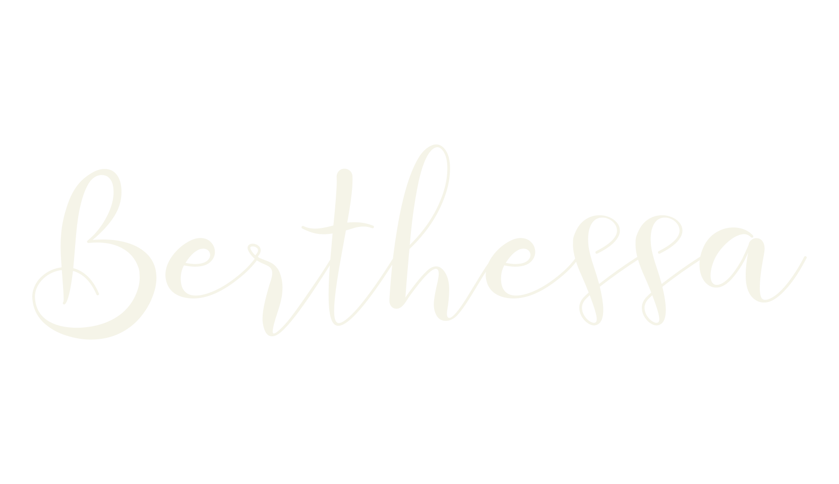 Berthessa, calligraphy font preview