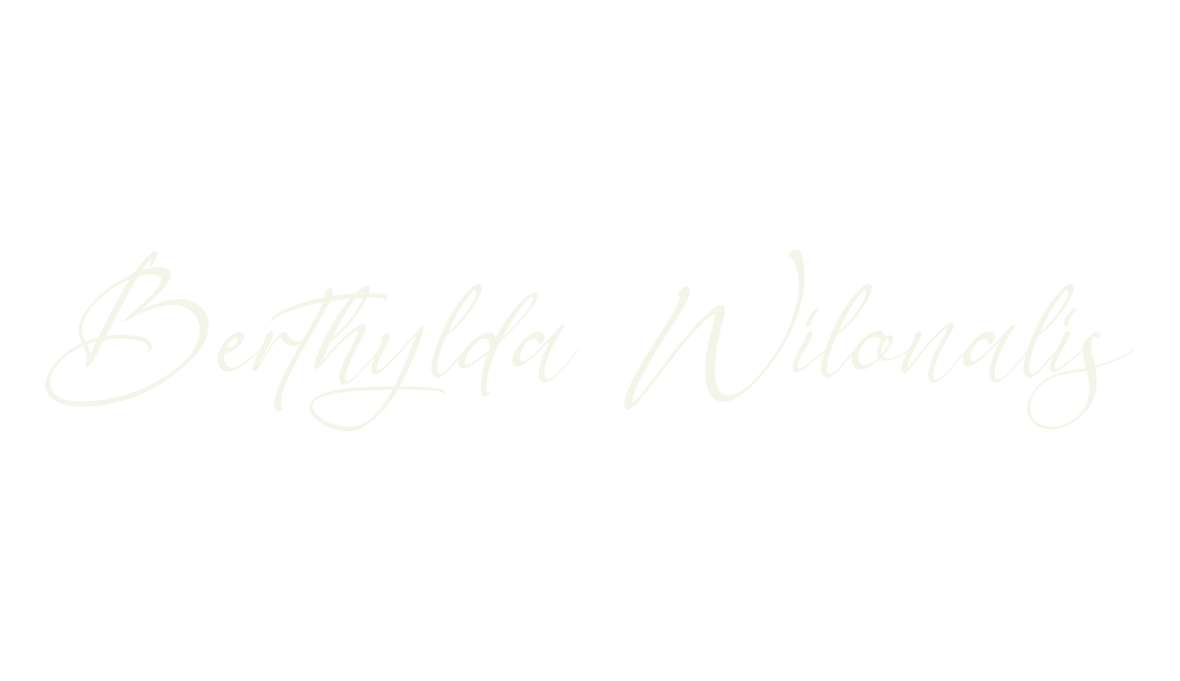 Berthylda Wilonalis, calligraphy font preview