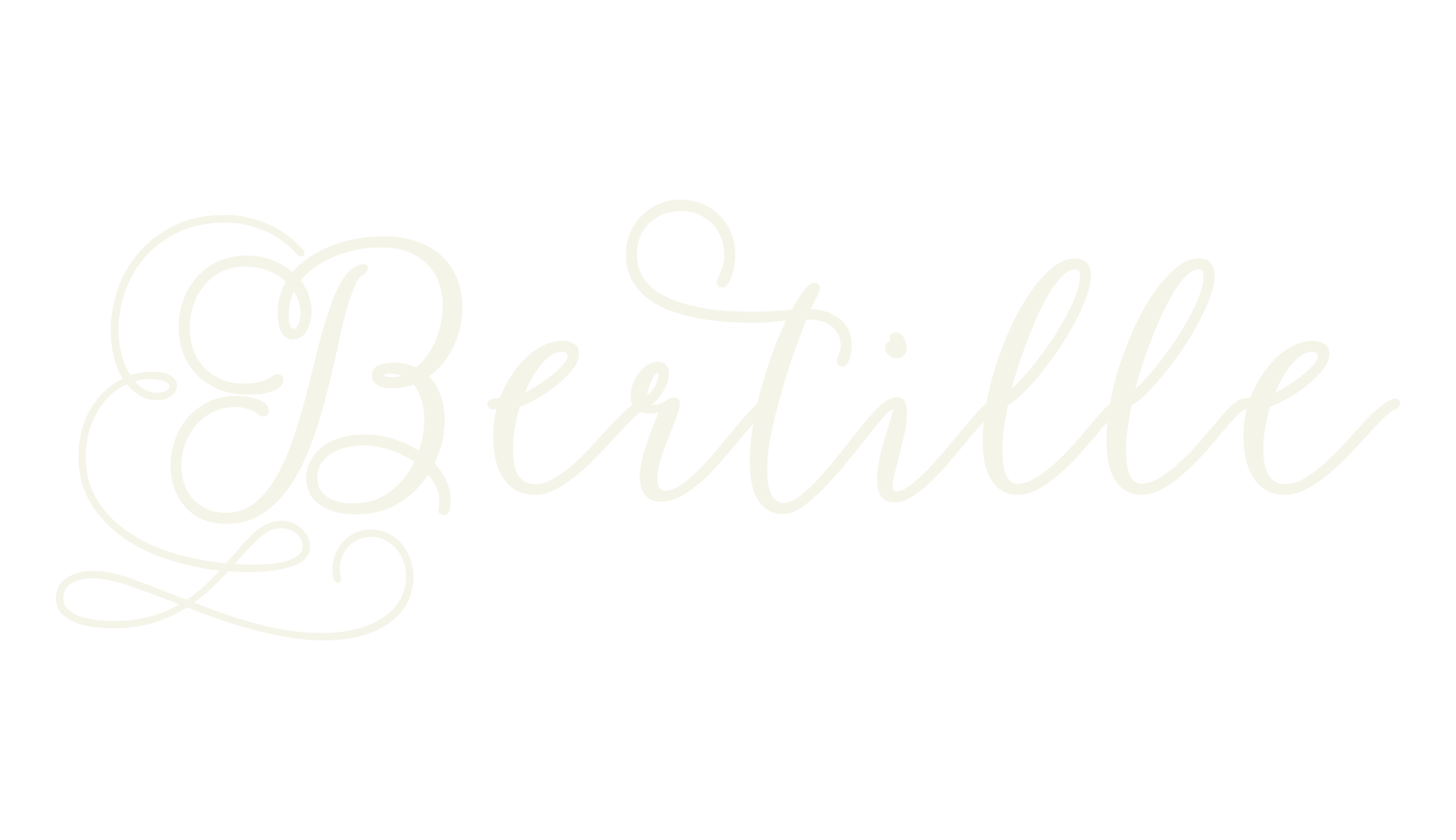 Bertille, fashion script font preview
