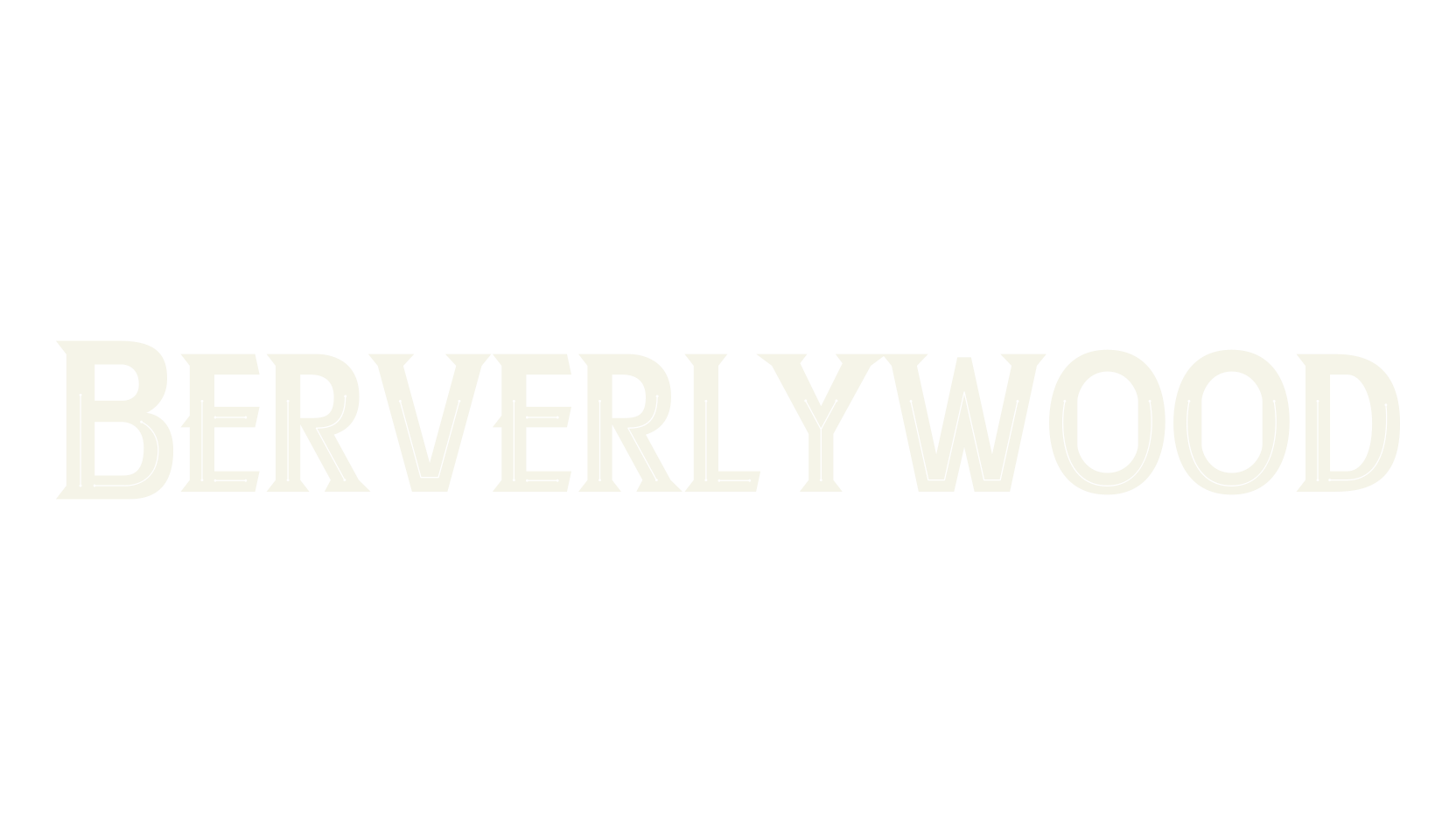 Berverlywood, sans serif font preview