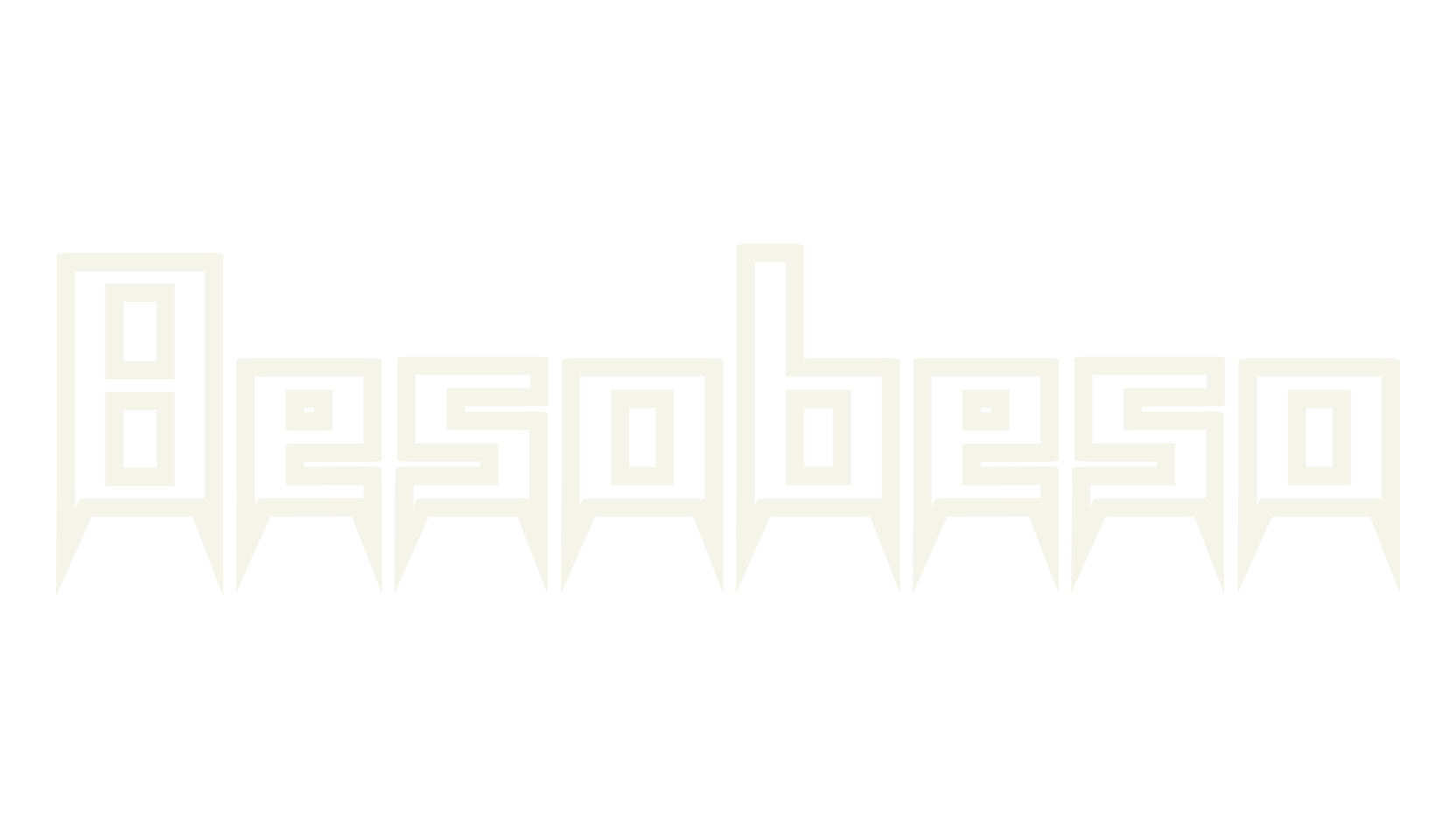 Besobeso, spooky font preview
