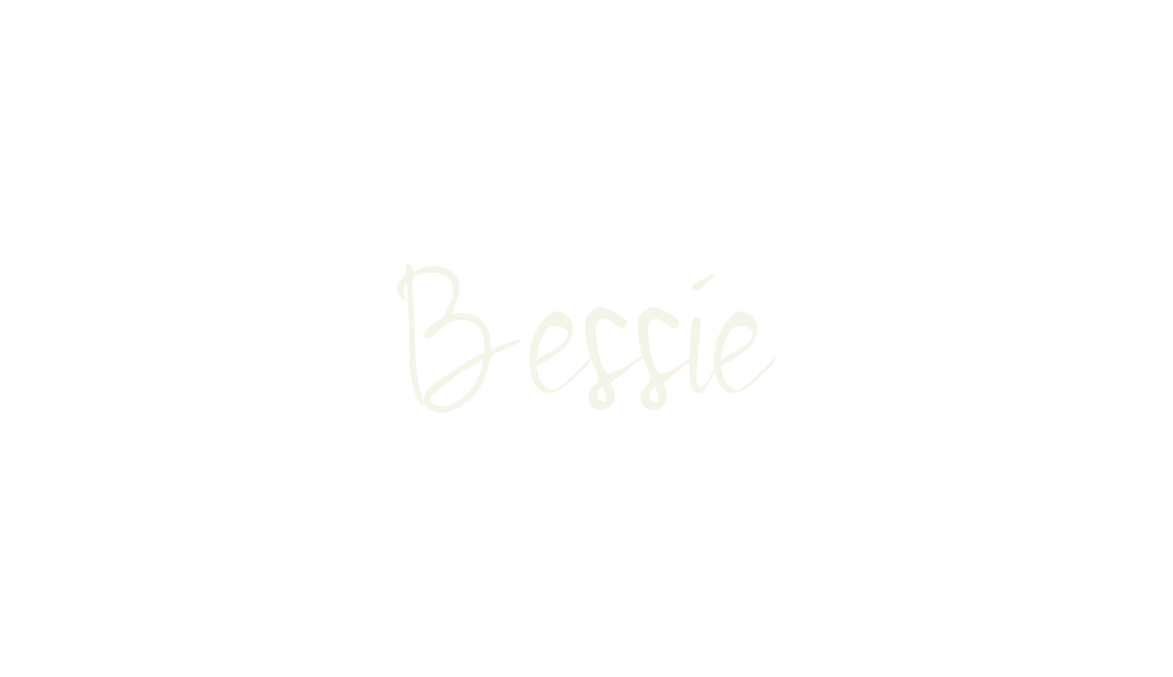 Bessie, hand drawn font preview