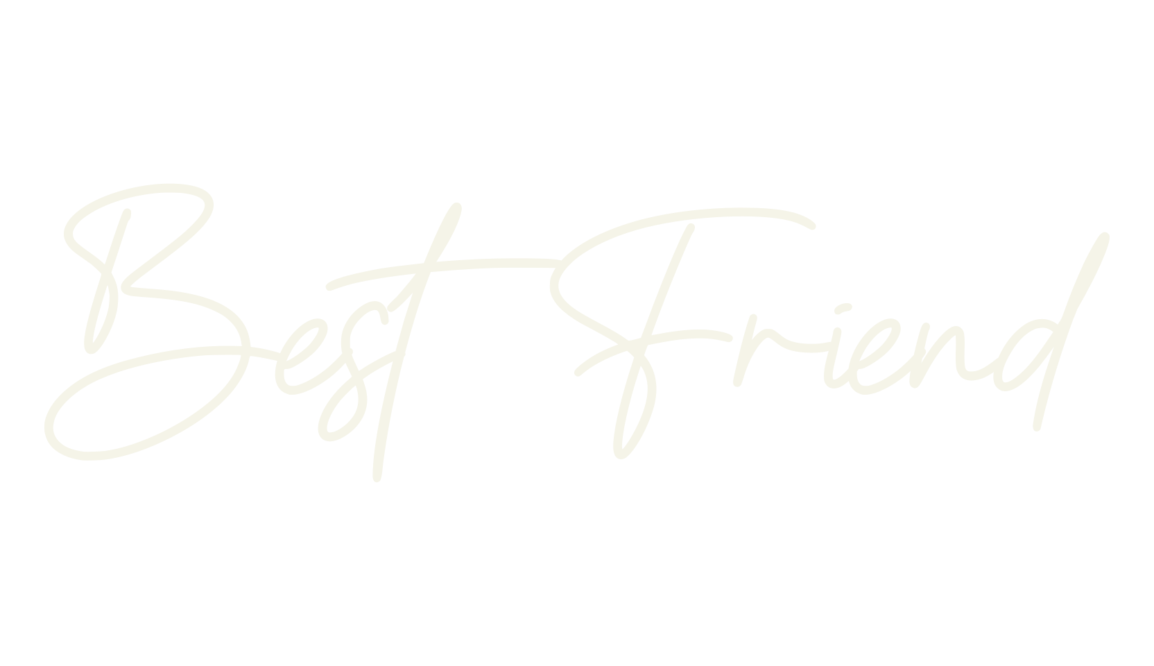 Best Friend, calligraphy font preview