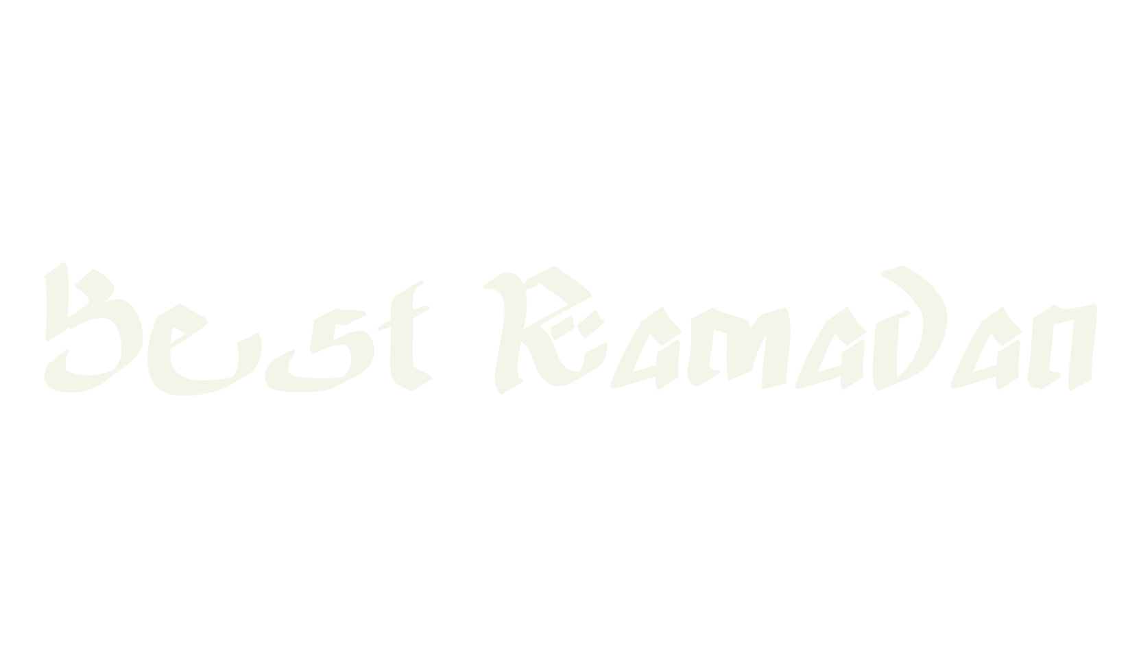 Best Ramadan, arabic font preview
