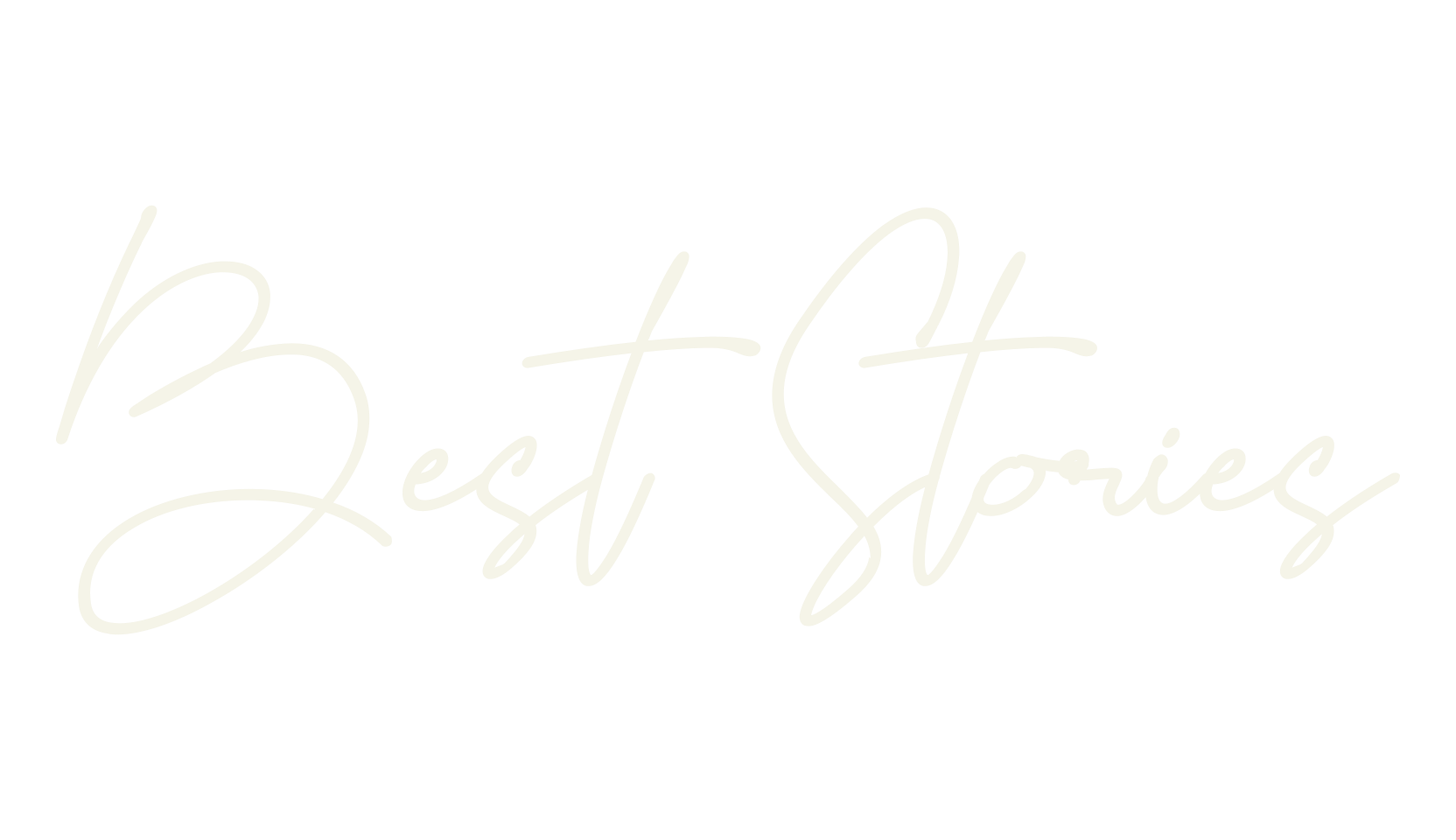 Best Stories, cursive font preview