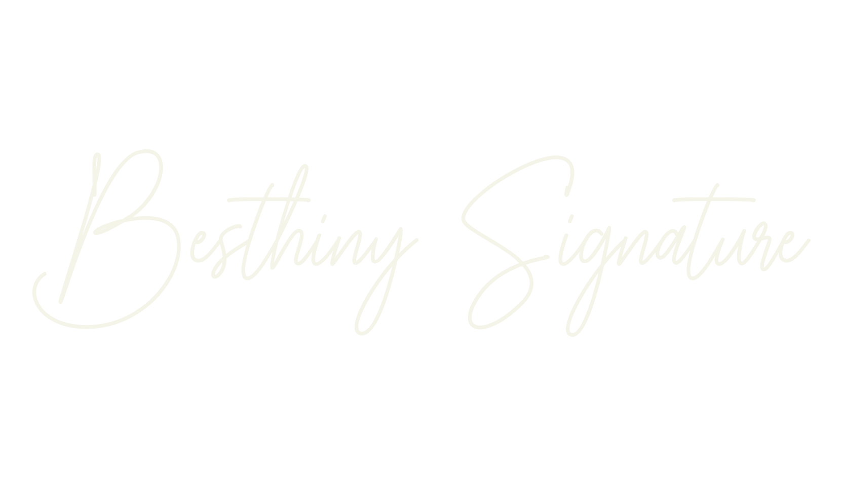 Besthiny Signature, signature font preview
