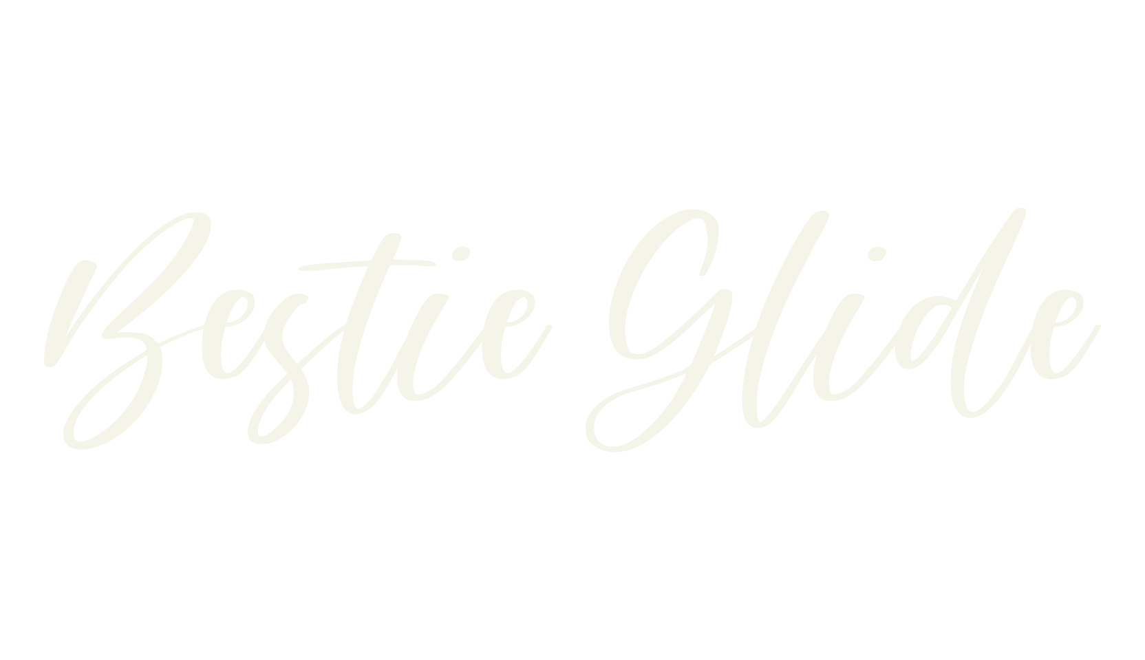 Bestie Glide, calligraphy font preview