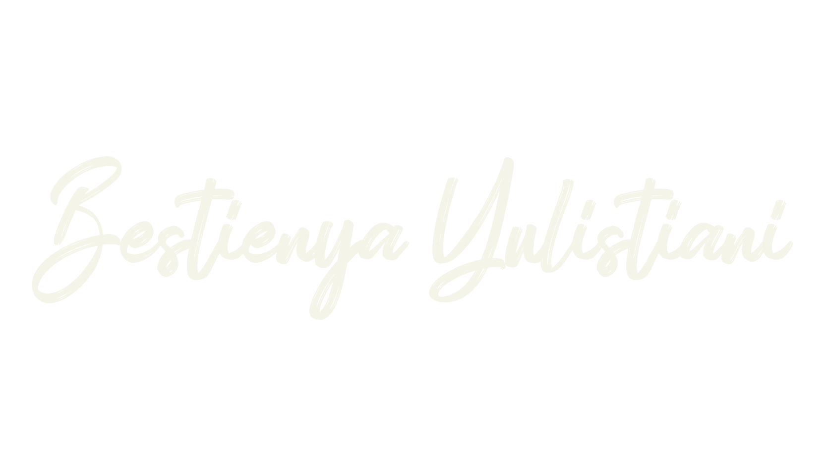 Bestienya Yulistiani, script font preview